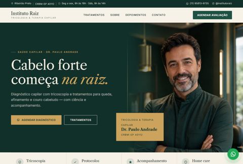 Prévia do site Folículo