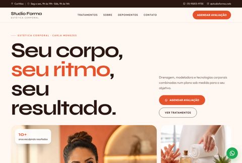 Prévia do site Modeladora