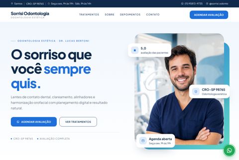 Prévia do site Facetas