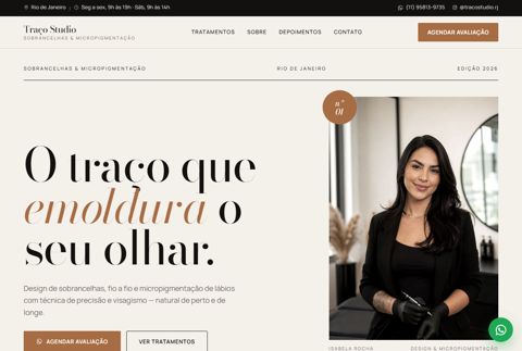 Prévia do site Microblading